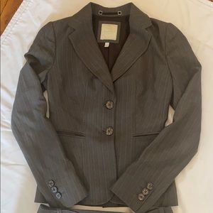 Grey Pinstriped Dress Suit